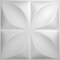 Ekena Millwork Helene EnduraWall Decorative 3D Wall Panel, White, 11 7/8"W x 11 7/8"H WP12X12HEWH - alternate 1
